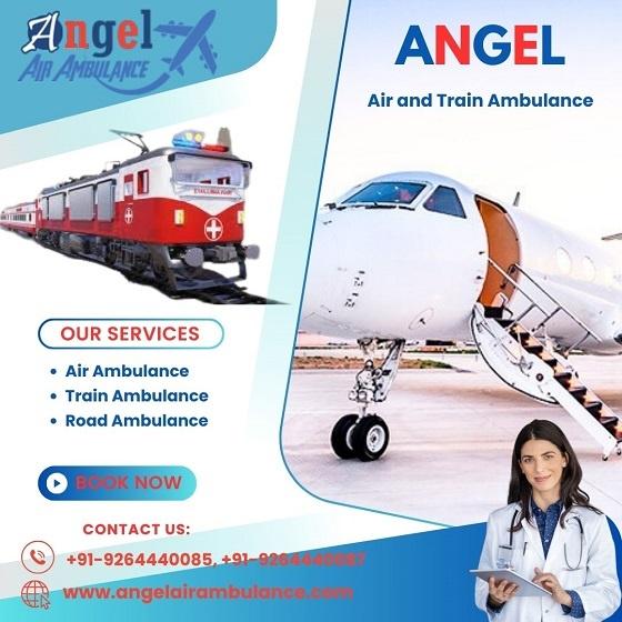 Book Rapid Patient Shifting Service by Angel Air and Train Ambulance in Ranchi