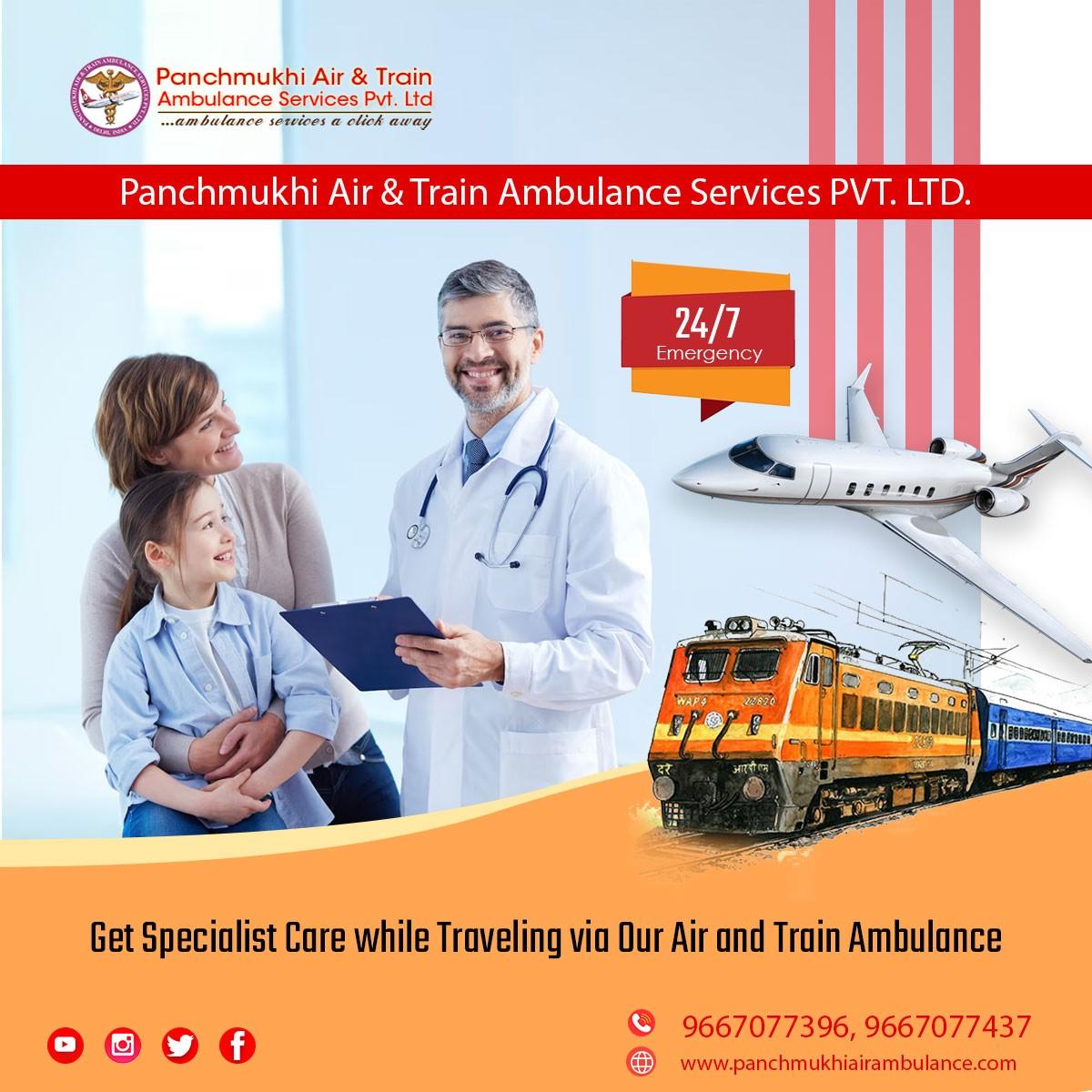 Hire Panchmukhi Air Ambulance in Patna with Medical Facilities