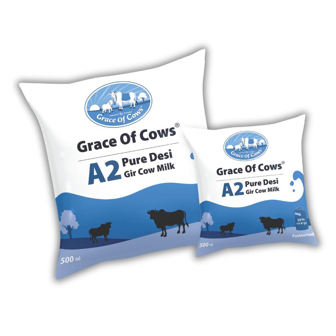 Grace of Cows: Enjoy Low Prices on A2 Gir Cow Milk with Convenient Home Delivery