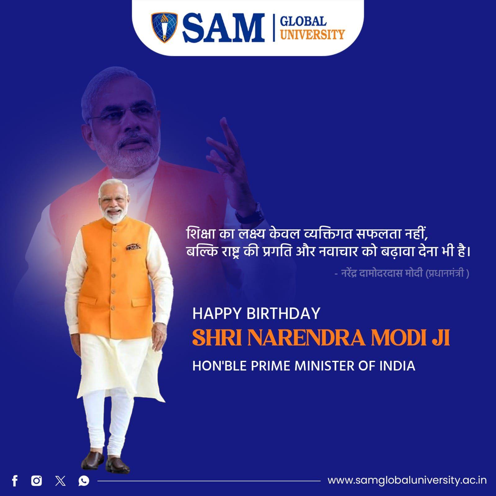 Wishes for Prime Minister Birthday