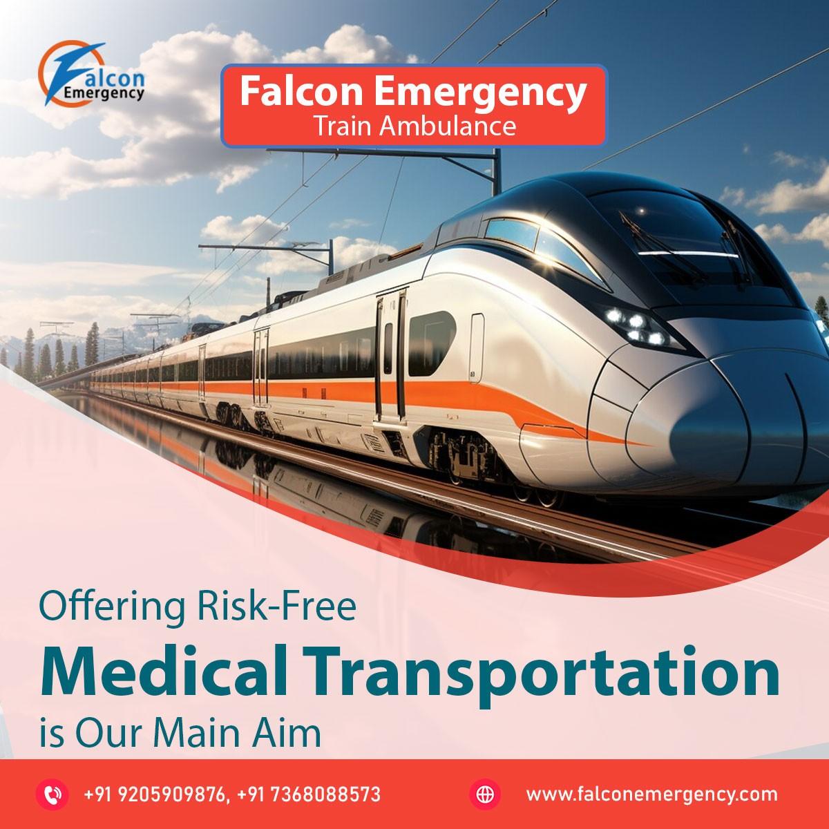 Falcon Train Ambulance Kolkata has been proving the best of quality and timely