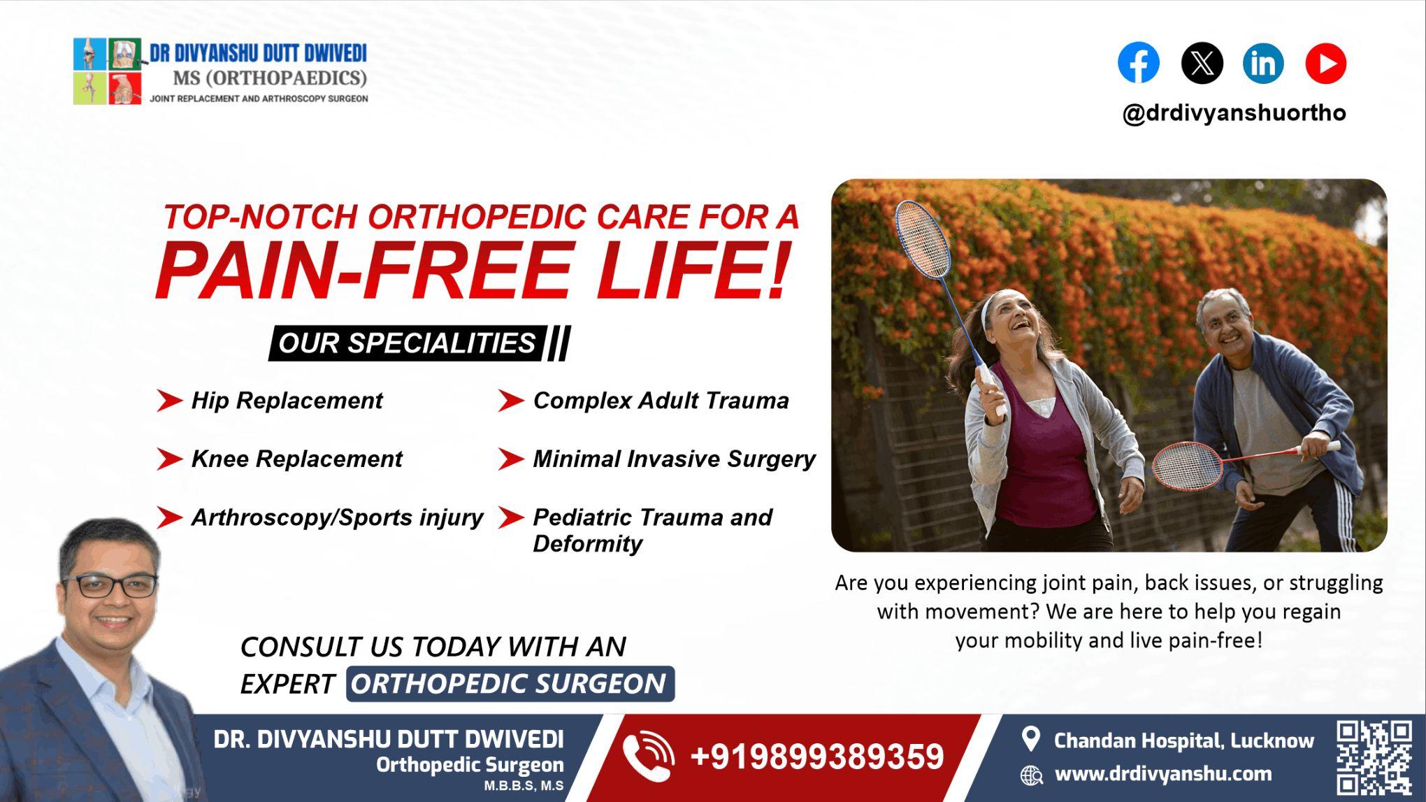Looking for the Best Orthopedic Doctor in Lucknow for Pain-Free Living?