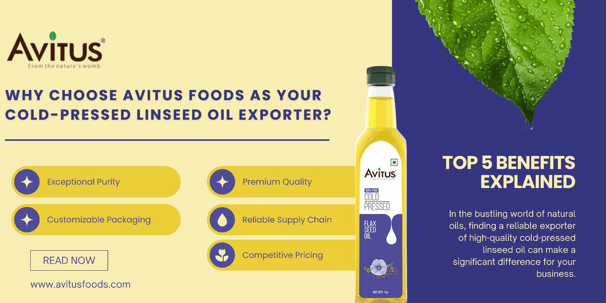 Cold-Pressed Flaxseed Oil | Pure, Healthy, & Rich in Omega-3