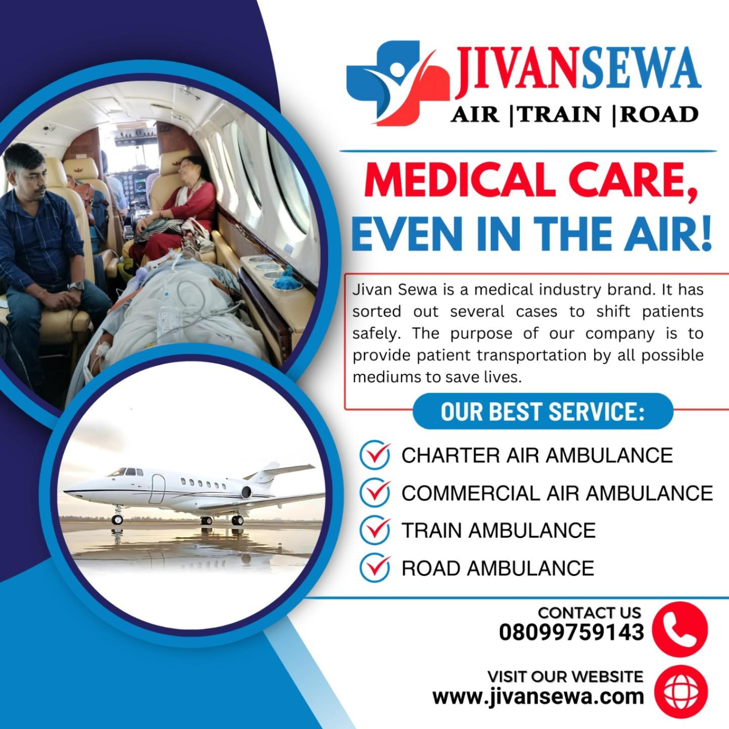 Jivan Sewa Air and Train Ambulance in Guwahati - Reliable In Every Moment