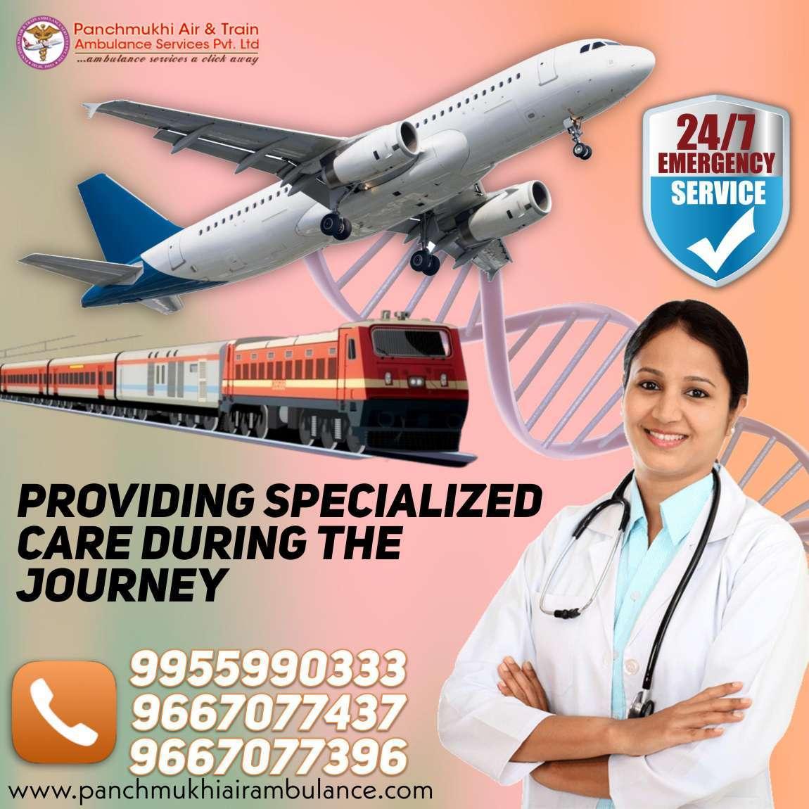 Choose Panchmukhi Air Ambulance Services in Dibrugarh with Developed Medical