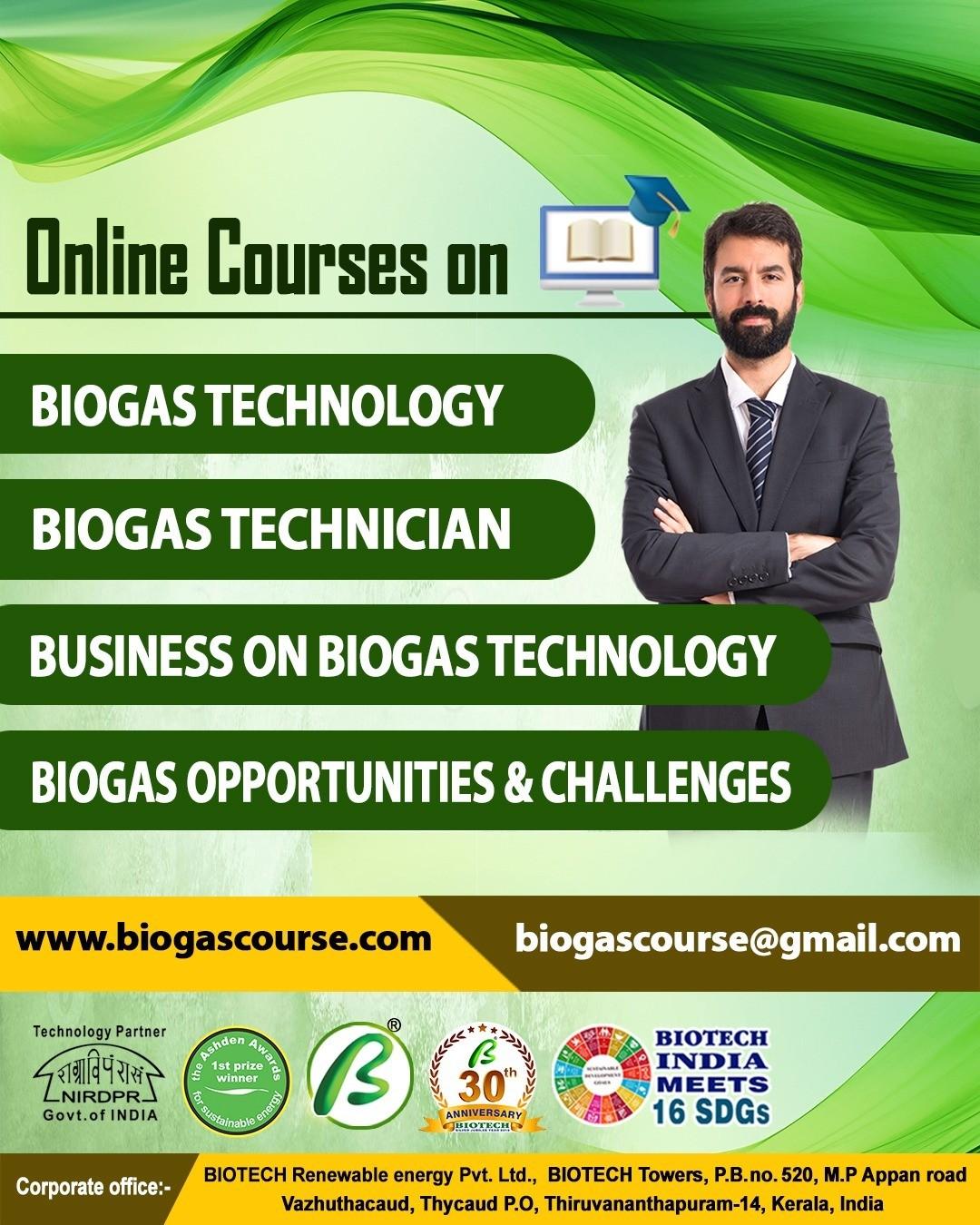 BIOGAS COURSE | BIOTECH INDIA 