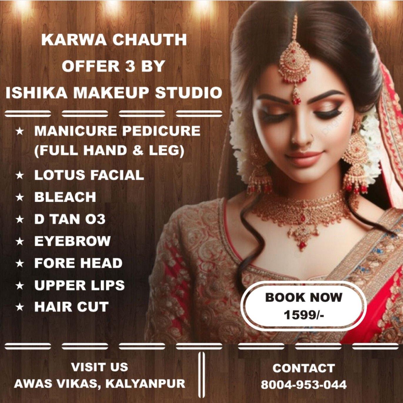 Karwachauth Special Offer by Ishika Makeup Studio