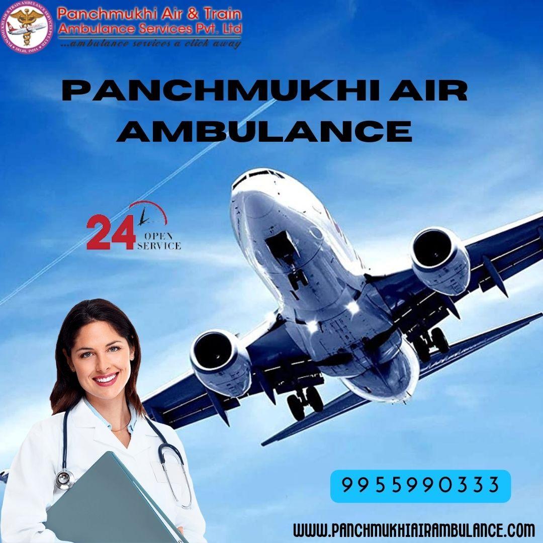 With Life-Sustaining Ventilator Use Panchmukhi Air Ambulance Services in Patna