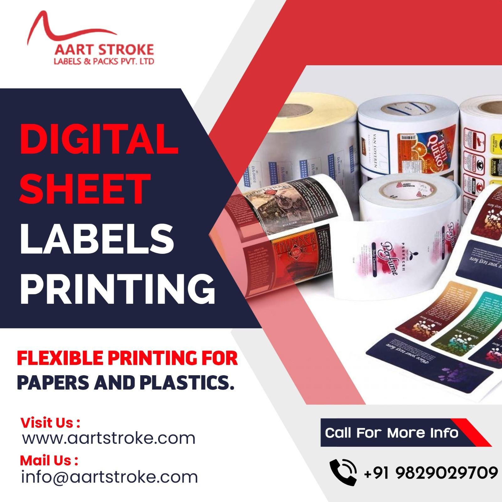 Sheet labels printing | Custom printed sheet labels | Aart Stroke