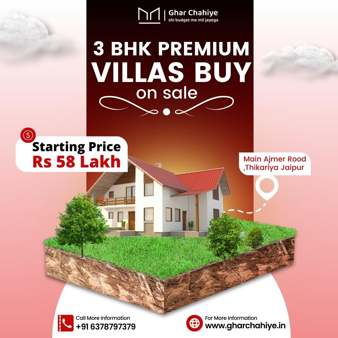 3BHK Premium Villas Buy on Sale