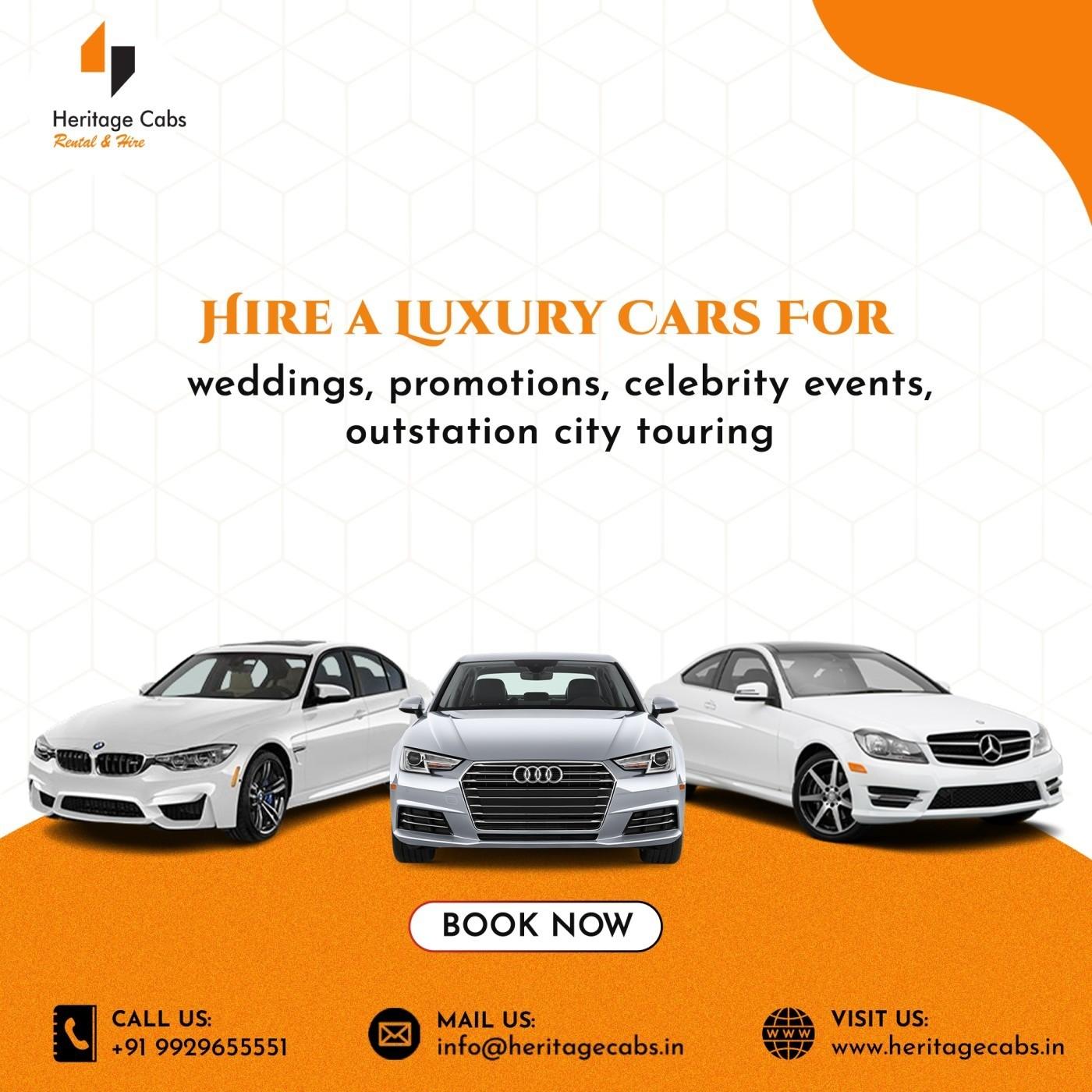 we offer Luxury Wedding Car Rental Jaipur for bride & groom