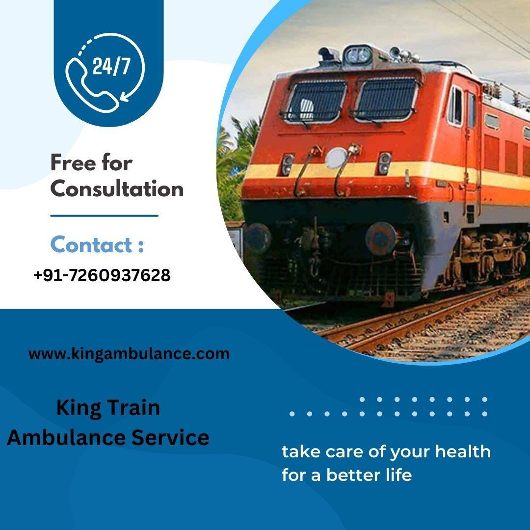 King Train Ambulance in Kolkata offers more secure and attentive care