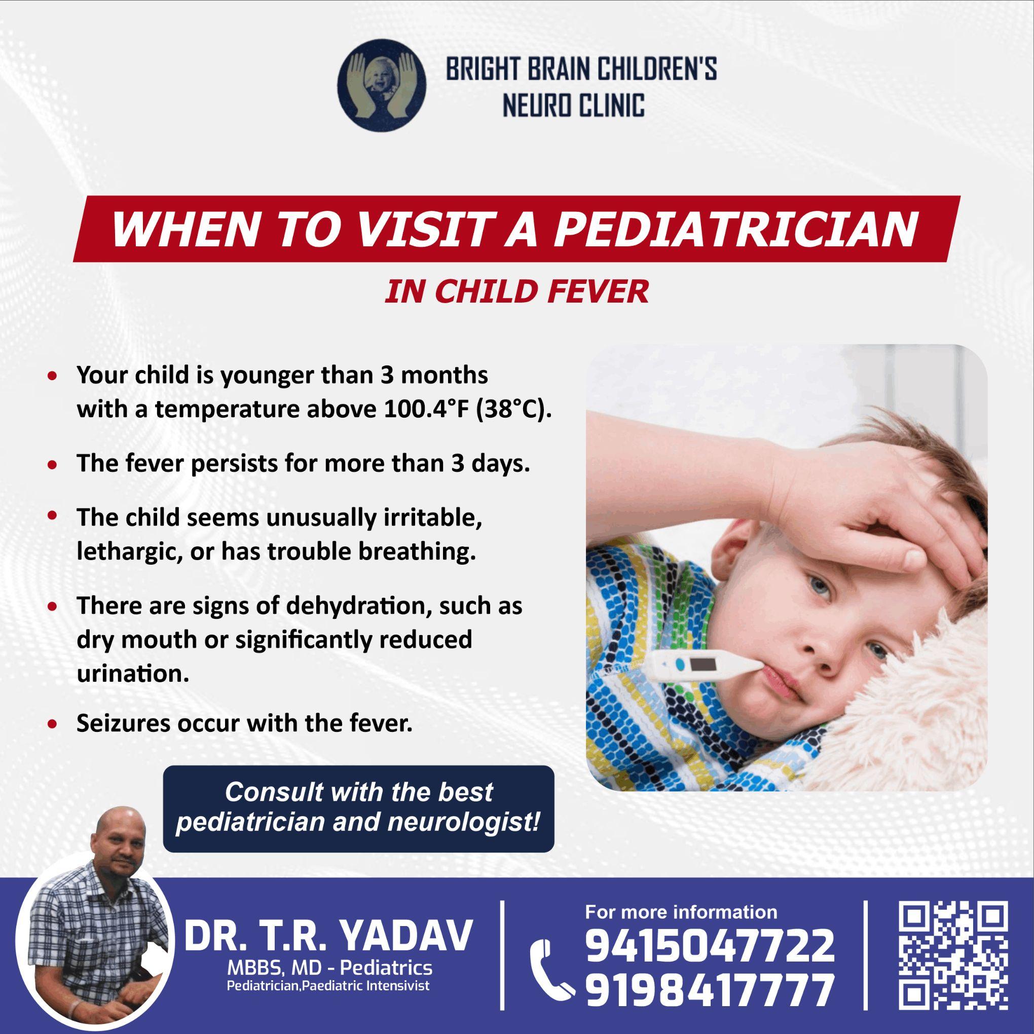 Is your child showing signs of fever? 