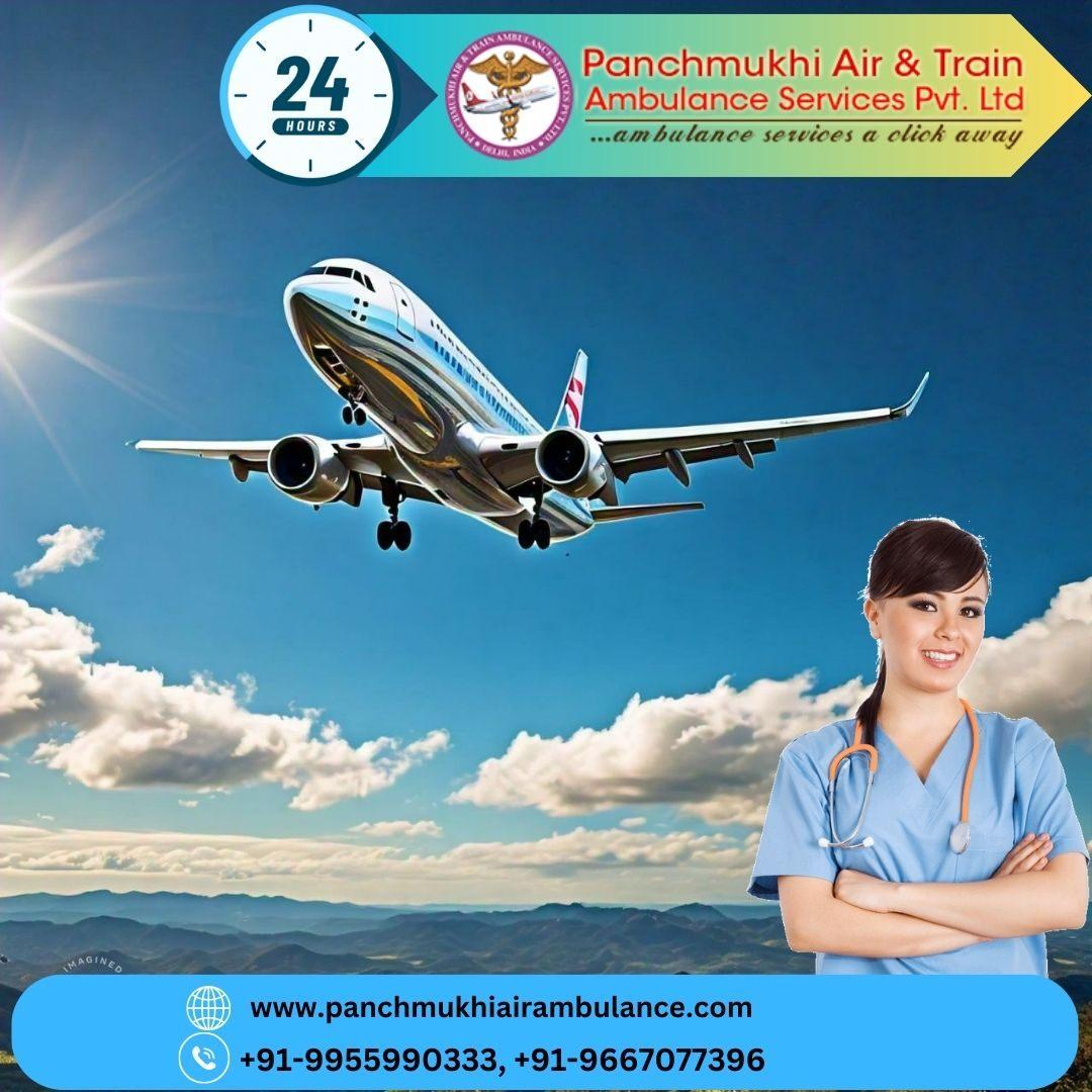Hire at Nominal Fare Panchmukhi Air Ambulance Services in Kolkata Top Medical 
