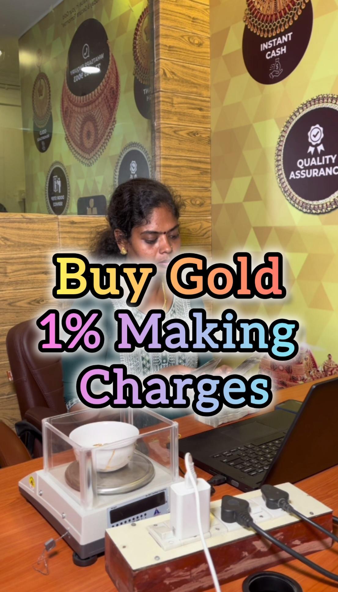 Buy Gold Jewels at 1% Making Charges at Trichy 