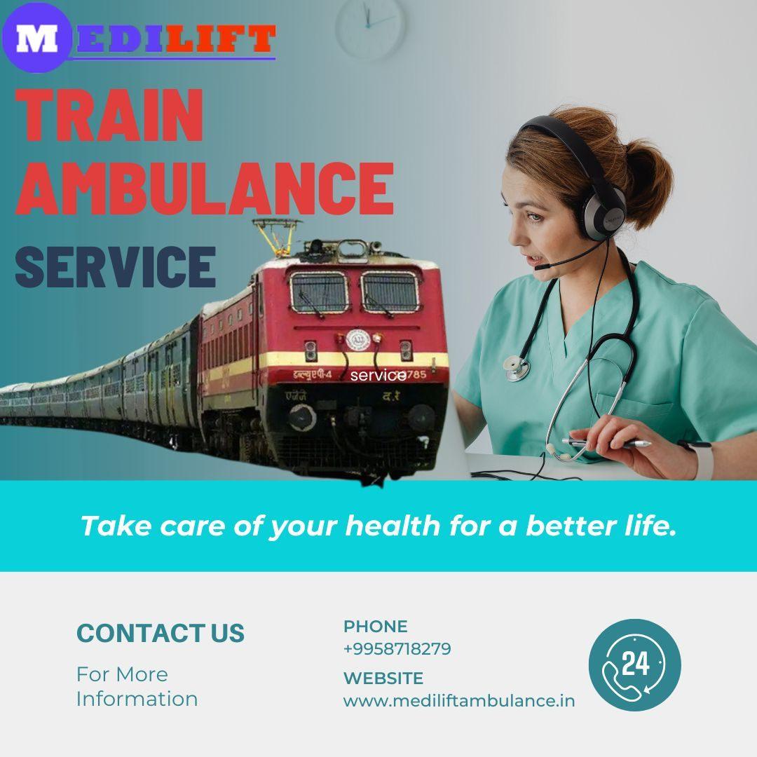 Medilift Train Ambulance Service in Allahabad: