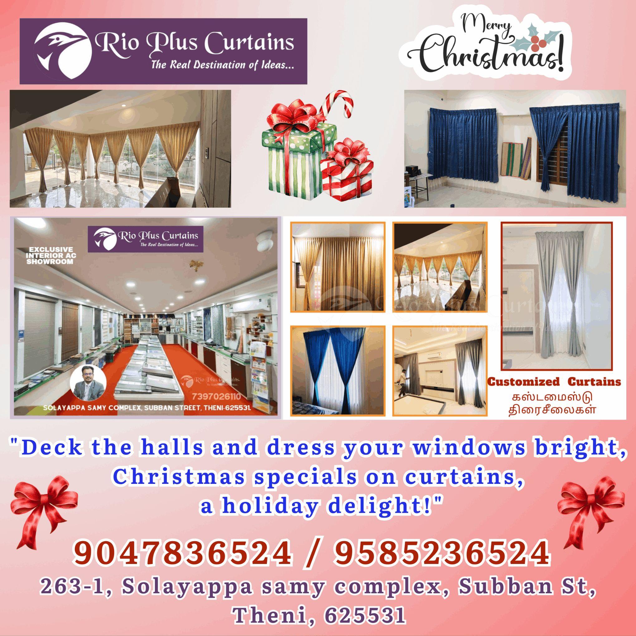 christmas special sale for curtains in theni 9047836524