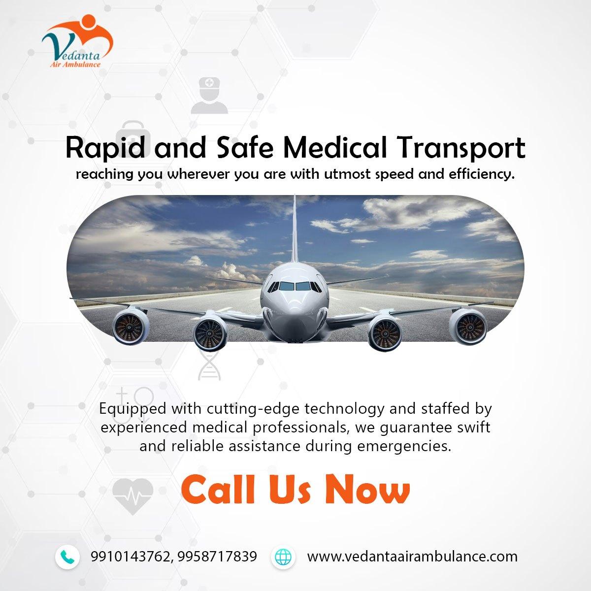 Pick Vedanta Air Ambulance from Delhi with Effective Medical Amenities