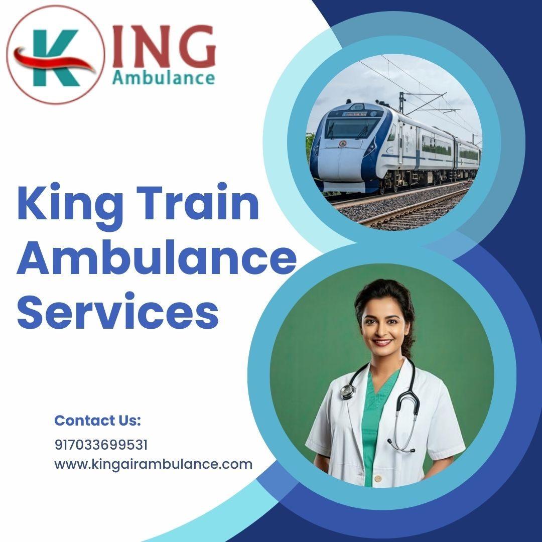King Train Ambulance Service in Ranchi installed equipment seats 