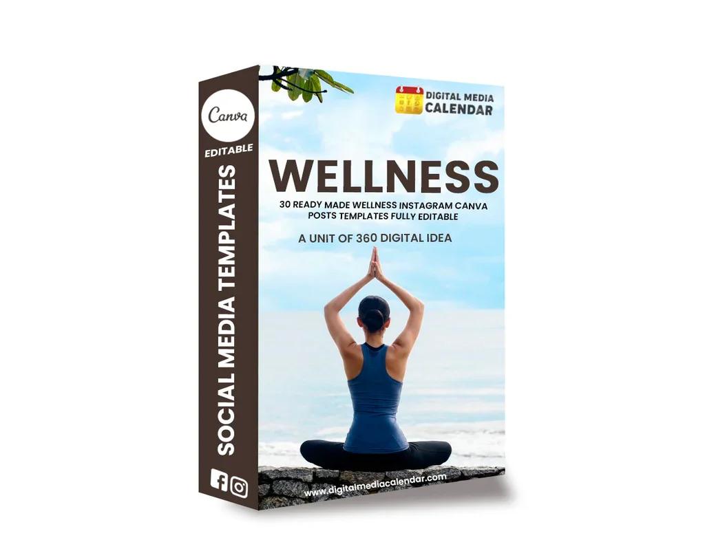 Digital Media Calendar: Professional Canva Templates for Wellness - Shop Online