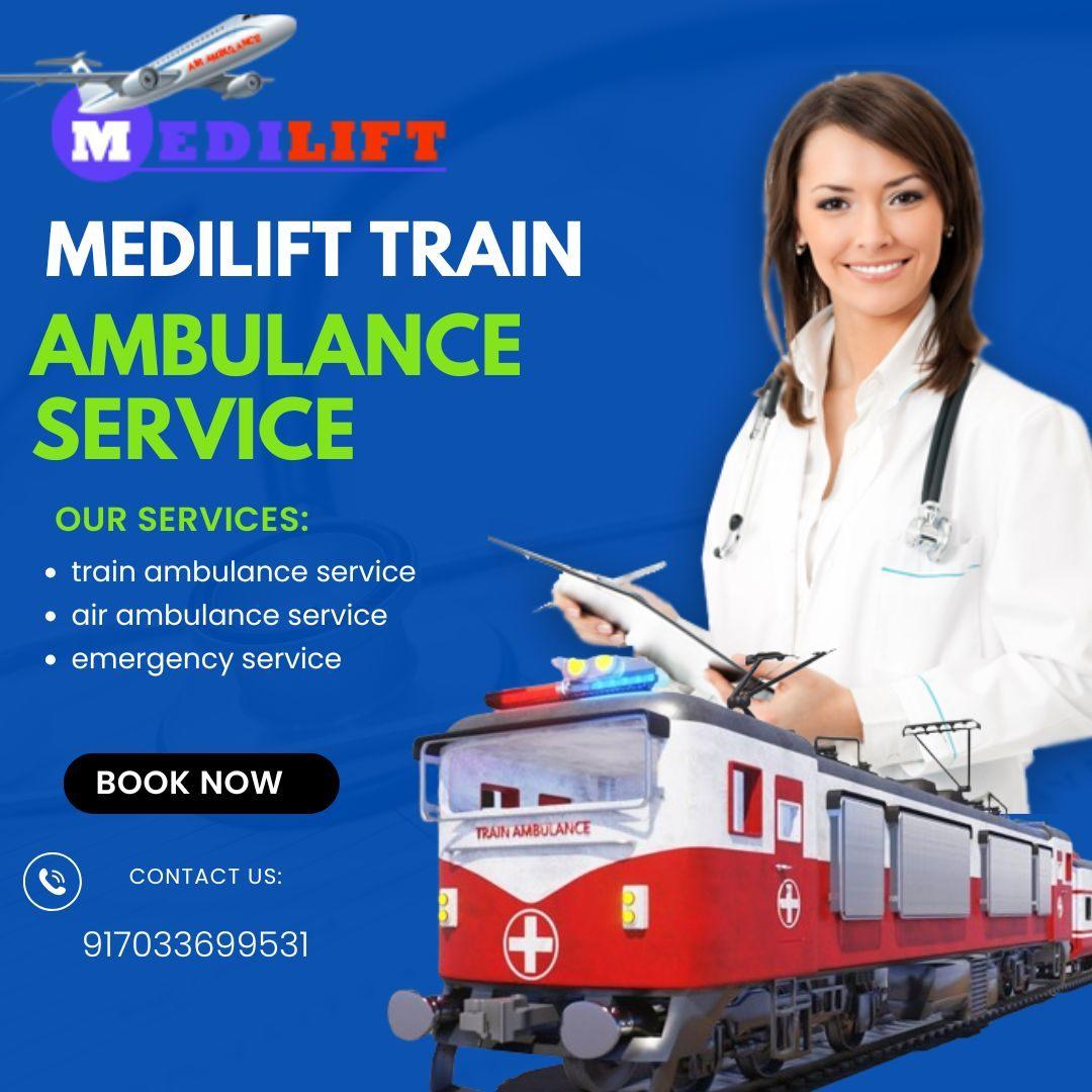 Medilift Train Ambulance Service in Chennai Comes with Latest Medical Facility