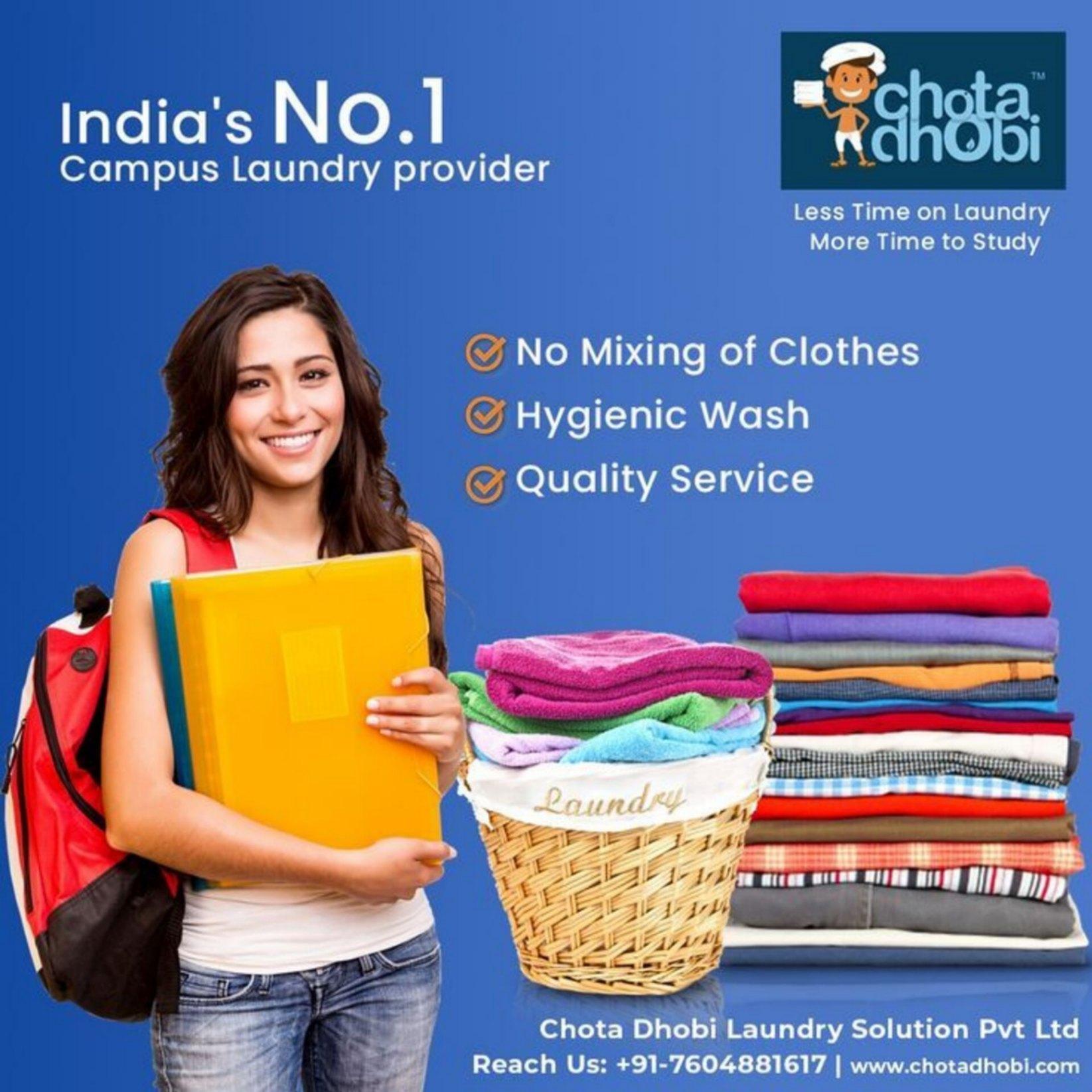 Chota Dhobi : Provides Campus Laundry services & Laundry Franchise