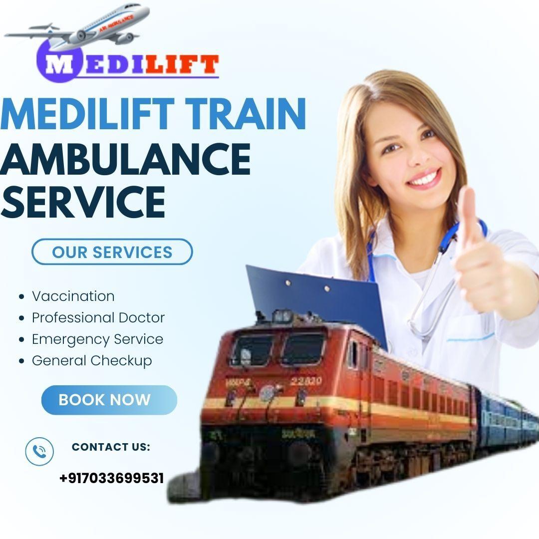 Medilift Train Ambulance Service in Allahabad