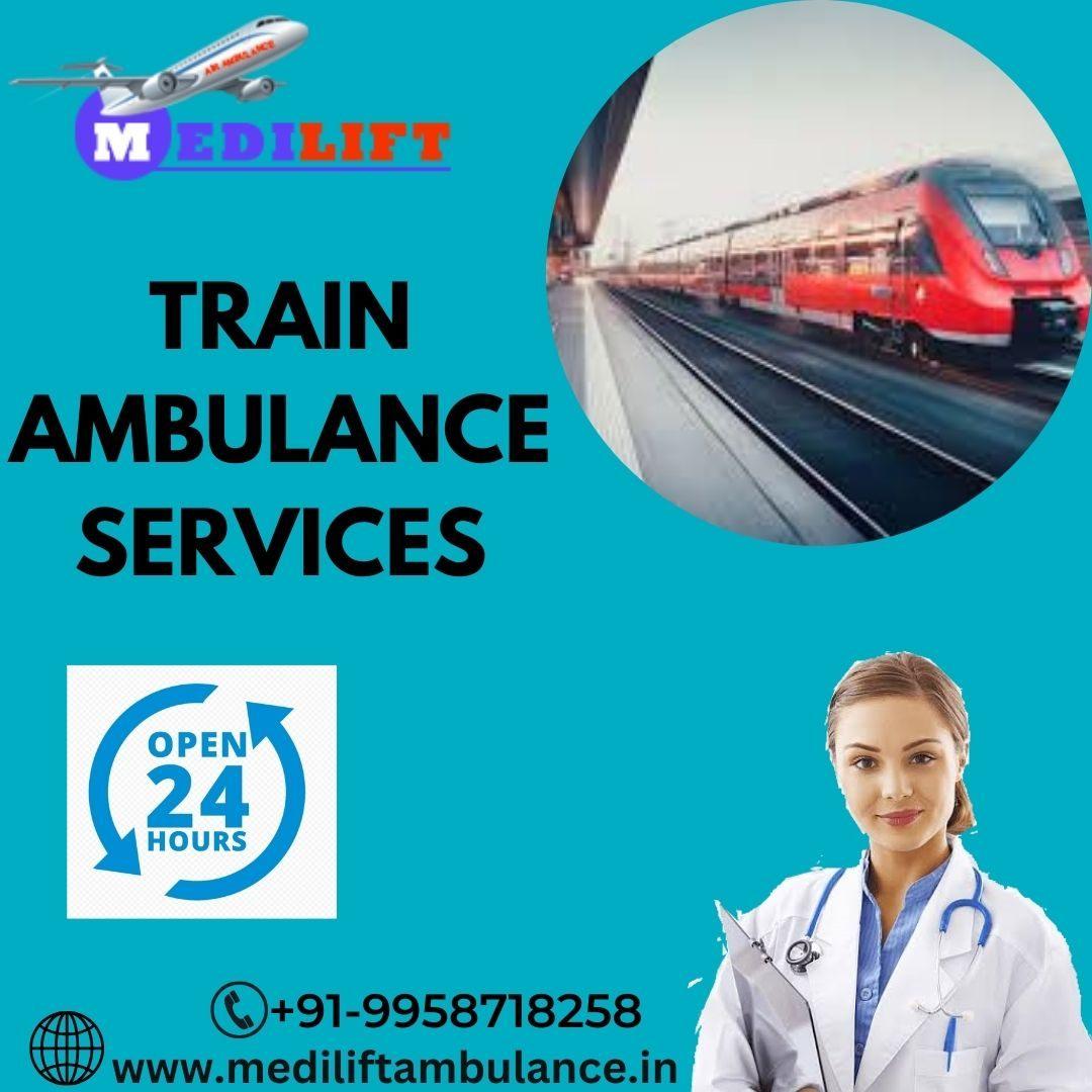  The Medilift Train Ambulance Service in Guwahati offers affordable access