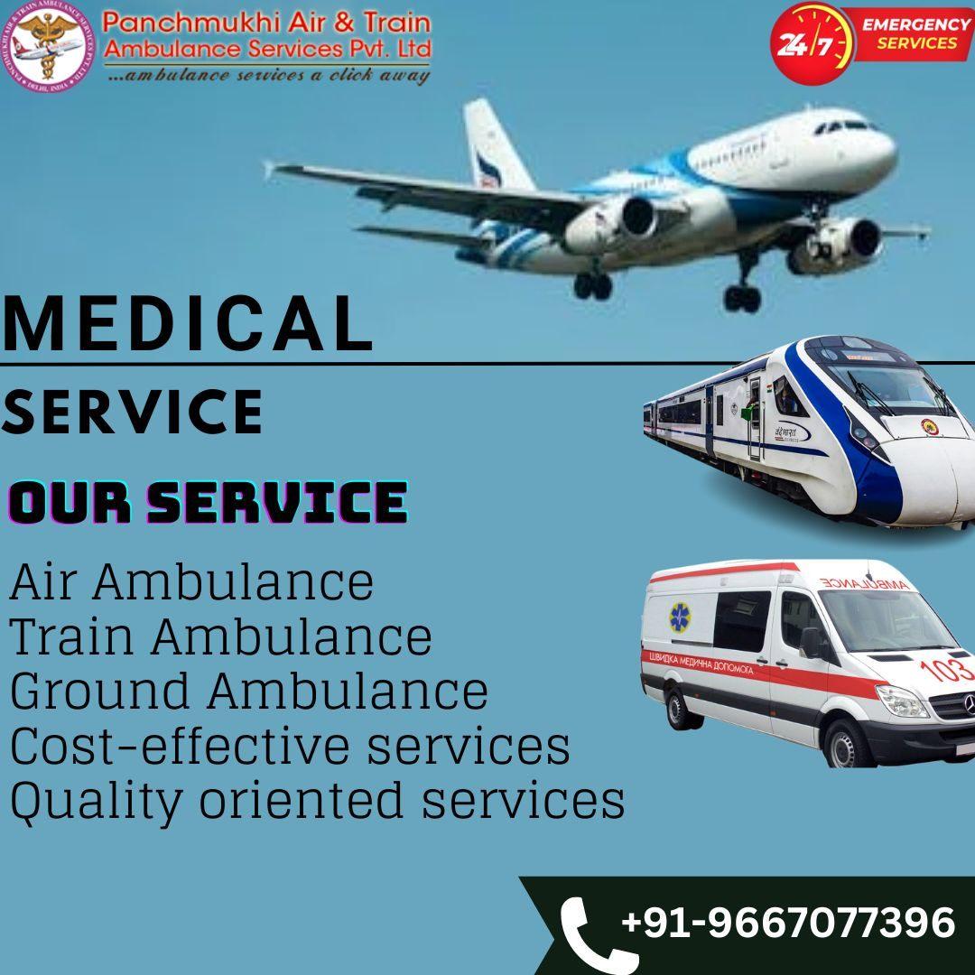 The best services are available from Panchmukhi Train Ambulance Service in Patna