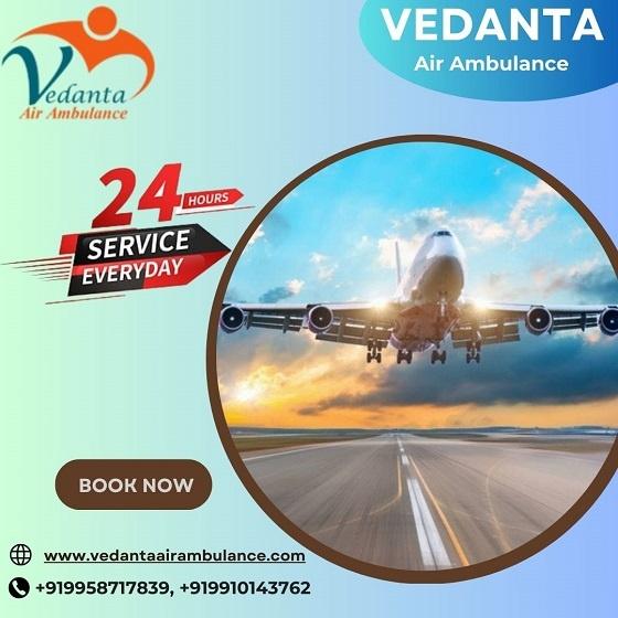 Book Superlative Vedanta Air Ambulance in Allahabad with Medical Facility