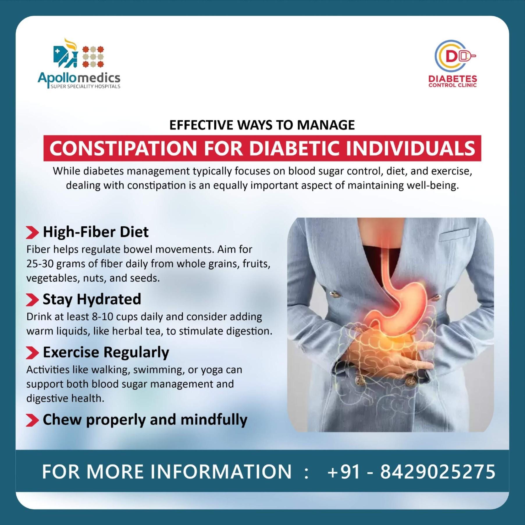 Tips to Manage Constipation for Diabetic Individuals