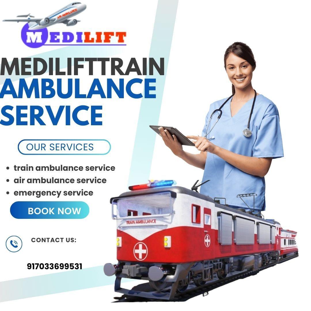  Medilift Train Ambulance in Indore