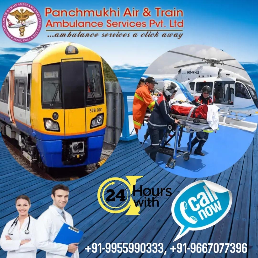Avail Panchmukhi Train Ambulance Service in Jamshedpur at low cost.