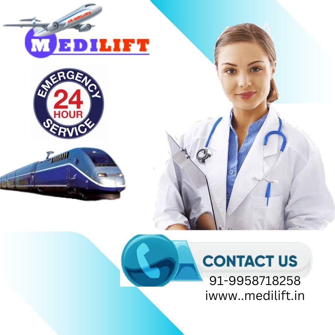 The Medilift Train Ambulance service in Siliguri 
