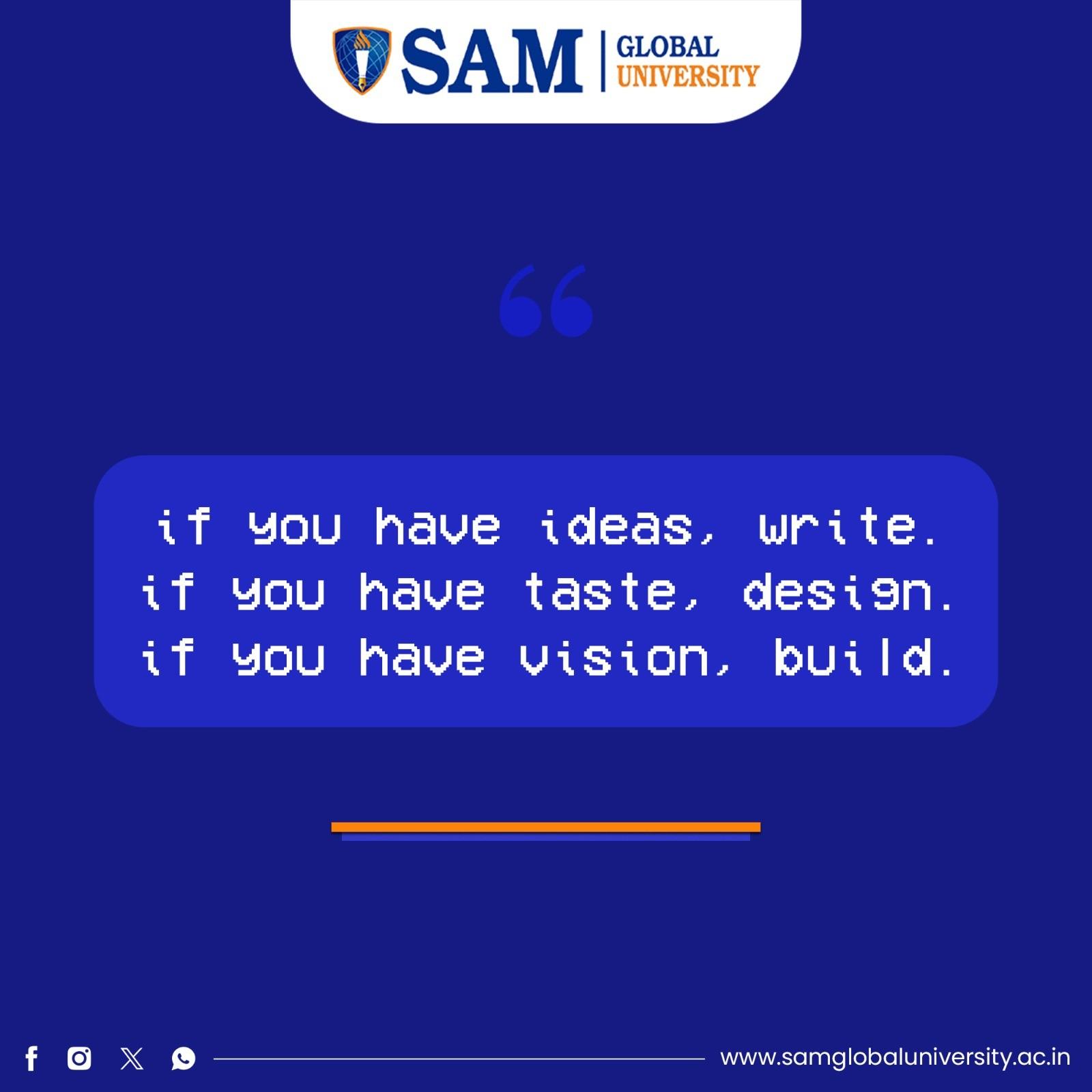 Let your creativity shape the world around you. 