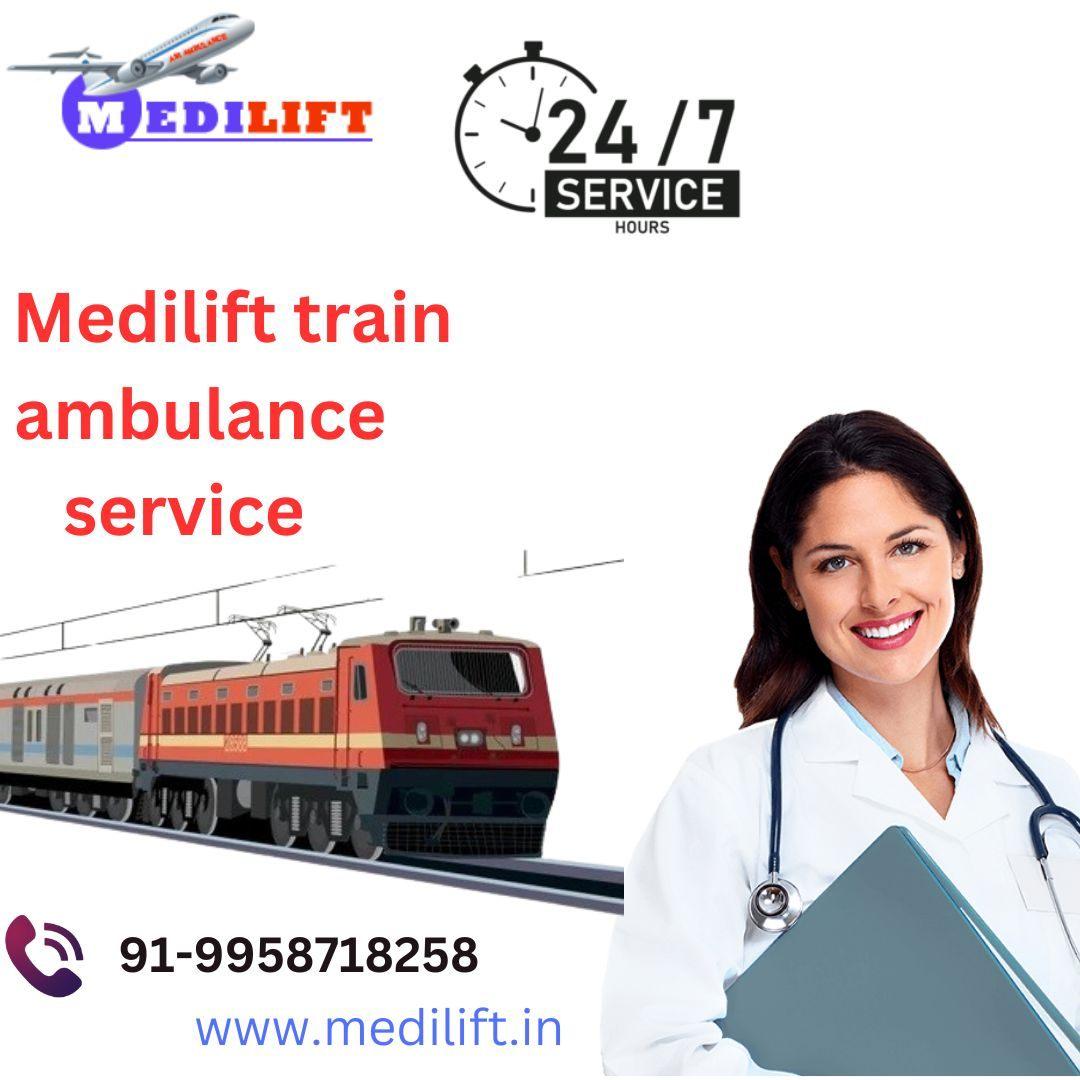 Medilift Train Ambulance Service operates Every Second in patna