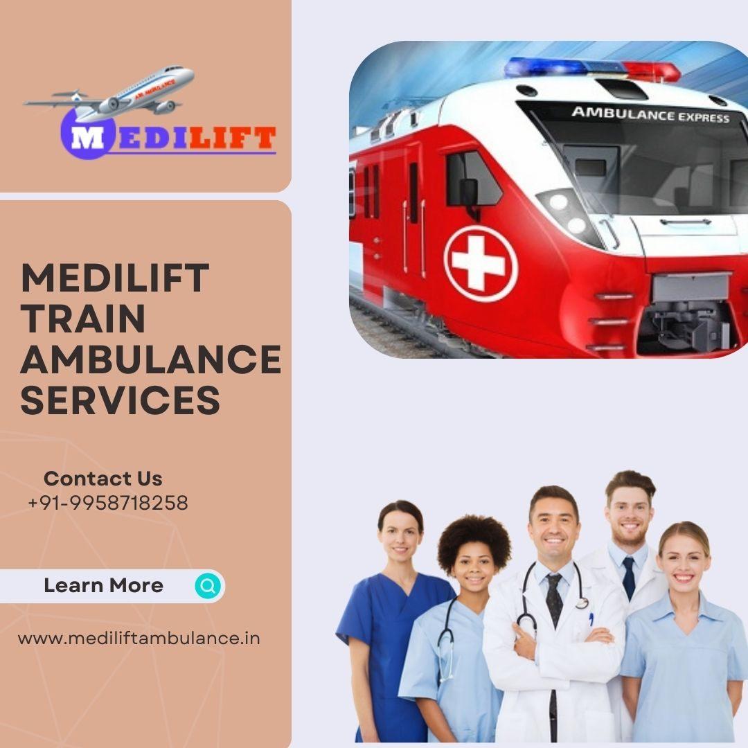   Tension-Free with Medilift Train Ambulance Service in Kolkata