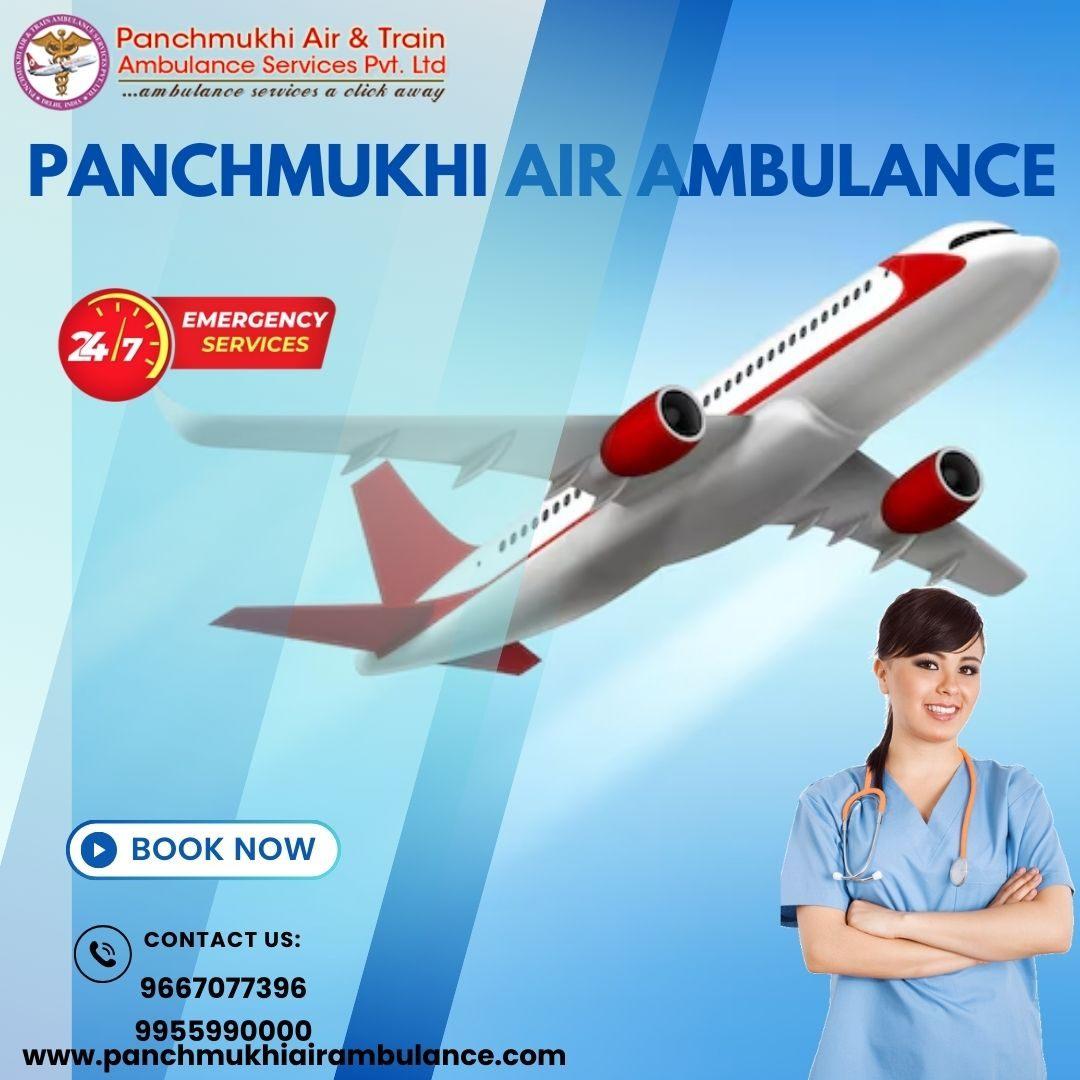 Hire Panchmukhi Air Ambulance Services in Patna to Relocate Patients-Safely