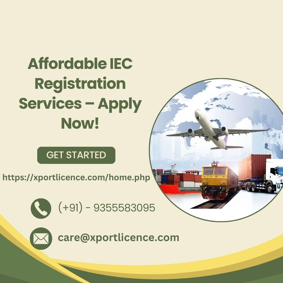 Affordable IEC Registration Services  Apply Now!