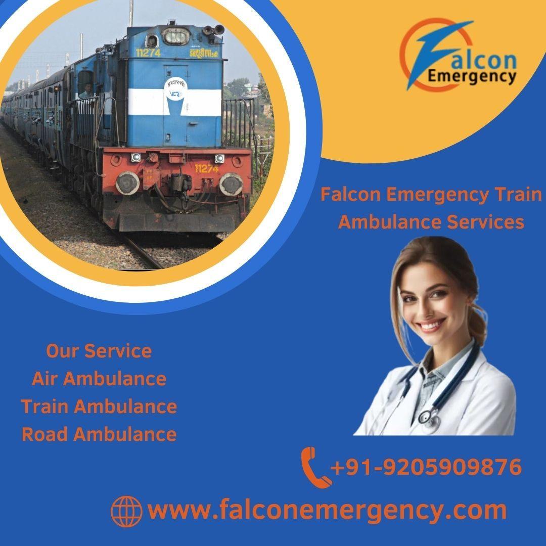 Falcon Emergency Train Ambulance in Bhopal - Life Savior Ambulance