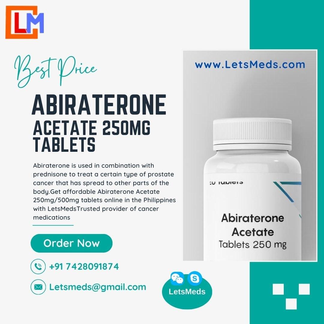 Buy Abiraterone Acetate 250mg Tablets Online in the Philippines