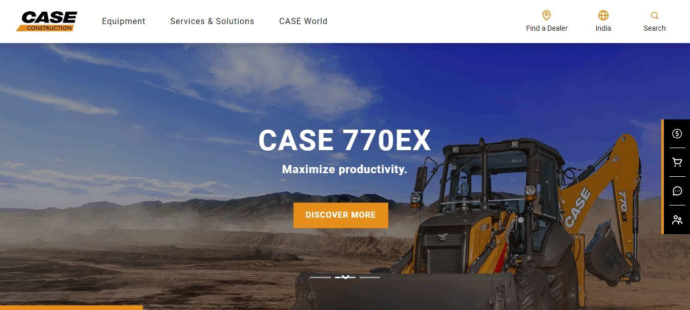 CASE Construction Equipment In India