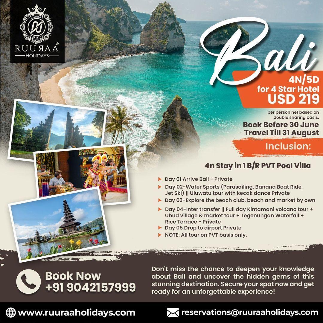 Bali Tour Package - Guidance by the Best Travel Agency in Chennai