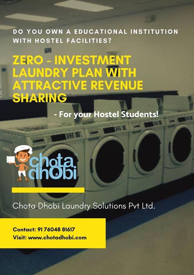 Chota Dhobi offers Campus Laundry Services & Campus Laundry Franchise