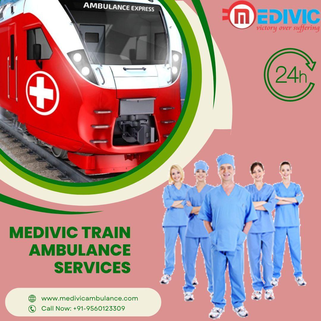 Medivic Aviation Train Ambulance Service in Patna 