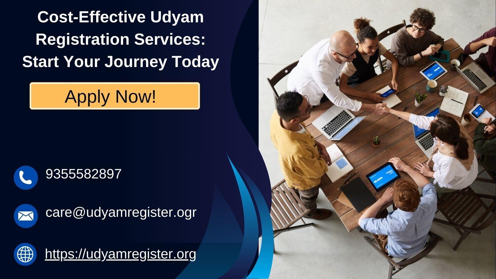 Cost-Effective Udyam Registration Services: Start Your Journey Today