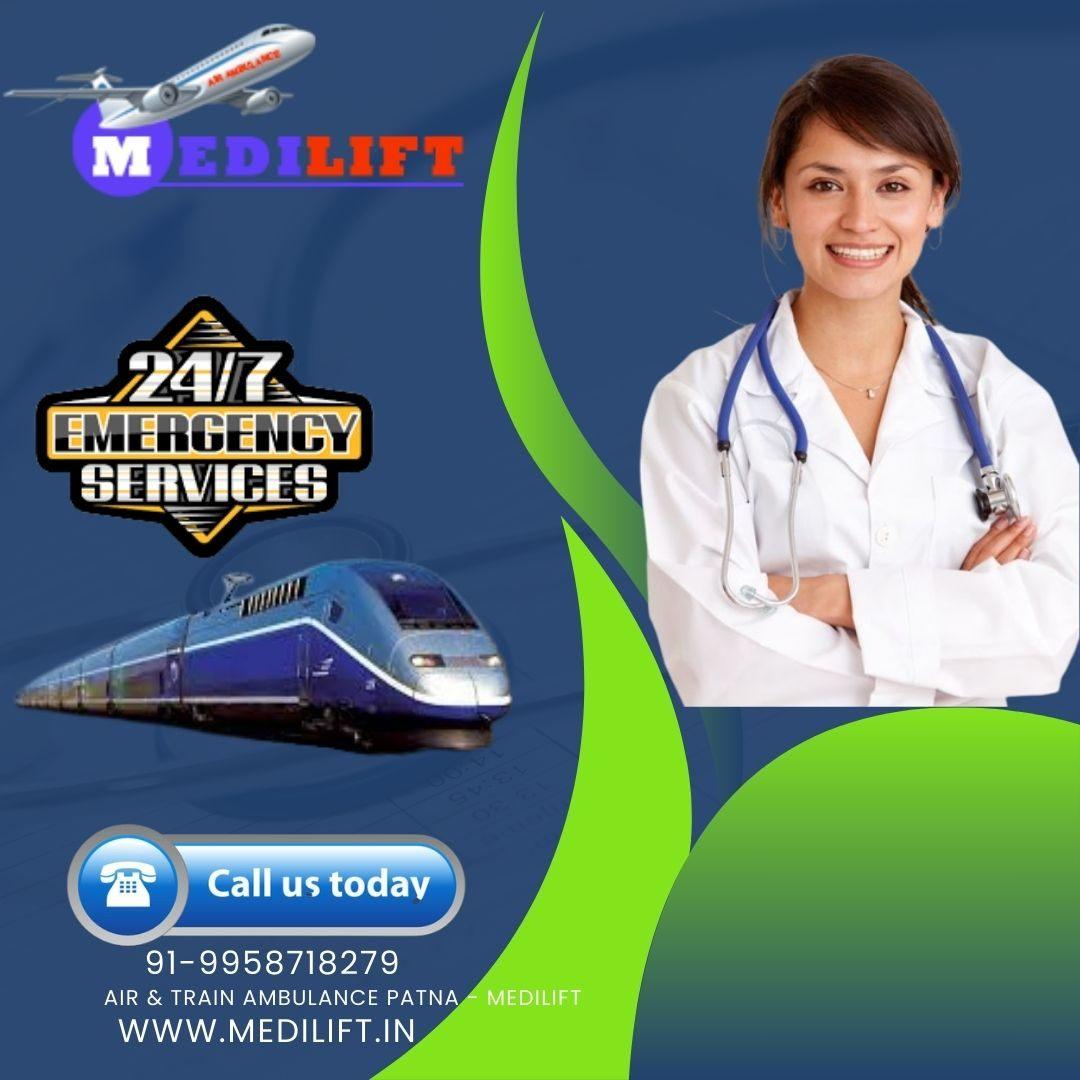 Medilift Provides Train Ambulance Patna for the Benefit 