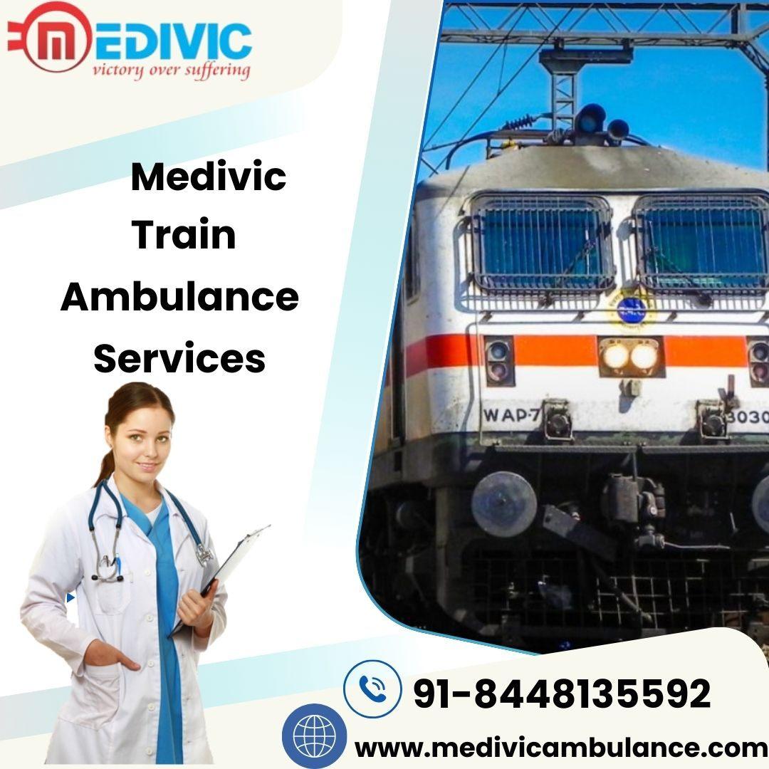 Medivic Train Ambulance Service  in Allahabad is Adaptable 