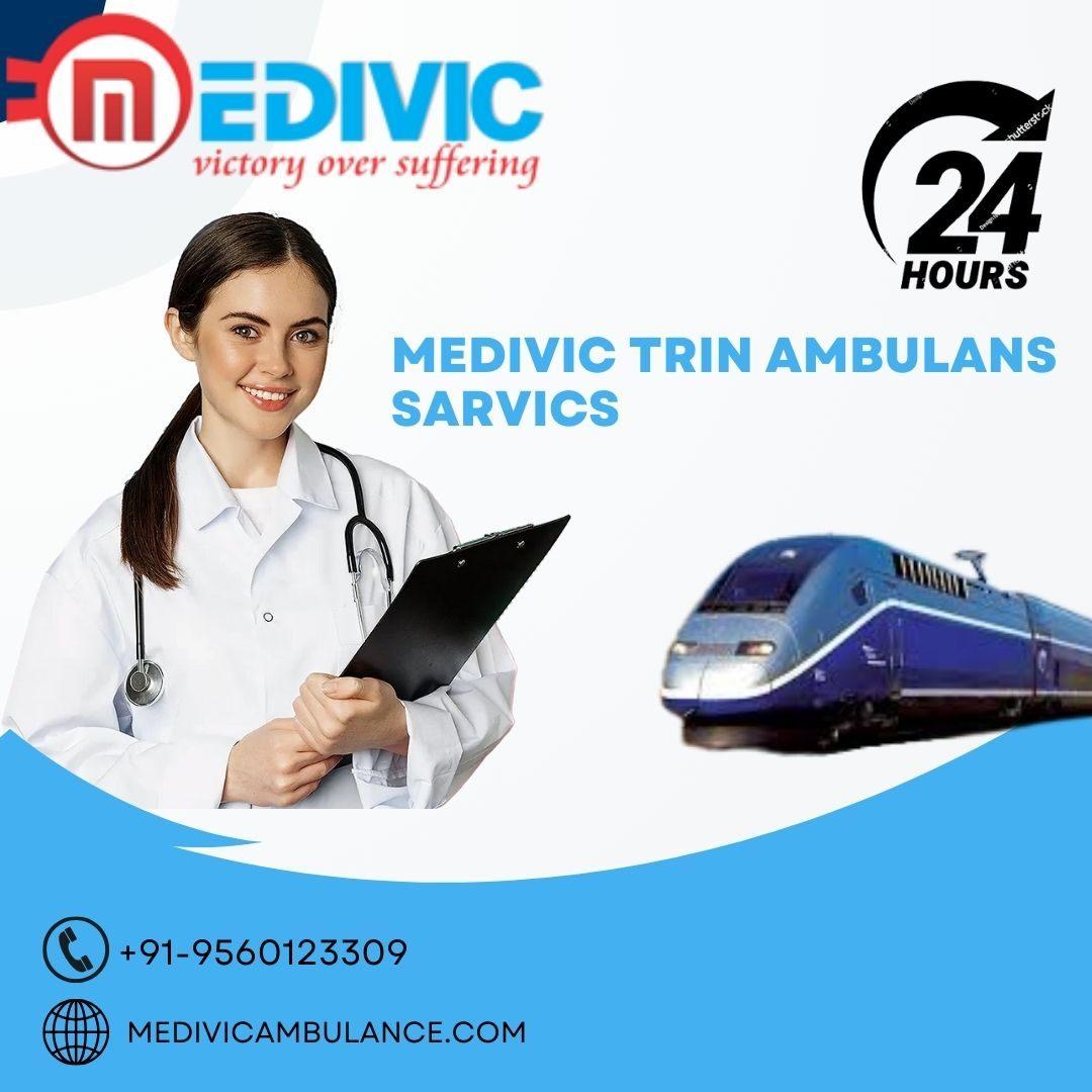 Medivic Aviation Train Ambulance in Ranchi Transport Patients 
