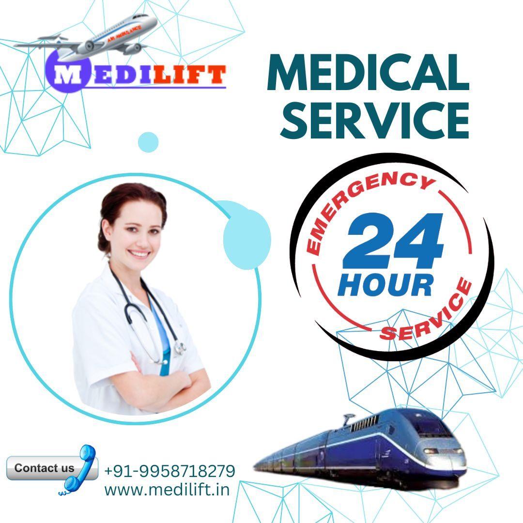 Medilift Train Ambulance is entirely  as per Patient's Need in Kolkata  